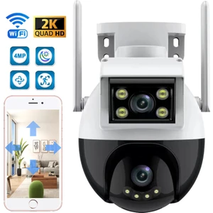 Çift Kameralı Su Geçirmez Yeni Nesil Dış Mekan Kamera Çift Kamera Tek Program Biri Hareketli Biri Sabit Gece Görüşlü Nesne Takip Özellikli