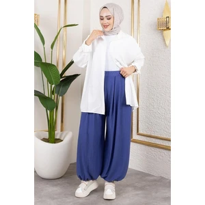 Beli Lastikli Şalvar Pantolon