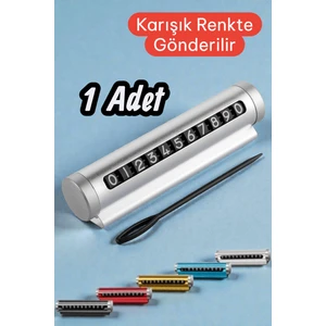 Çevirmeli Araç Içi Telefon Numaralık Çevirmeli Alüminyum Oto Park Numaratörü Metal Kasa Parkmatik