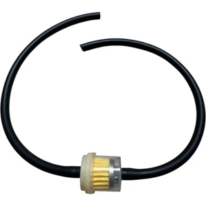 MOTORKİT MK Motosiklet Benzin Filtresi + Benzin Hortumu Siyah Set / Hortum Boy 25+25 cm / Cg - Cub - Scooter - Motorkit Mk