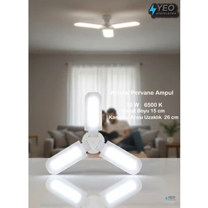 Yeo Aydınlatma 30W Kristal 3 Kanatlı Ampul