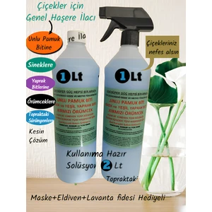 İlkadım Botanik 2 Lt Çiçekler için Genel Haşere Temizleyici (Unlu Pamuk Biti, Sinek Ve Yaprak Biti, Kırmızı Örümcek, Karınca, Topraktaki Sürüngenler )