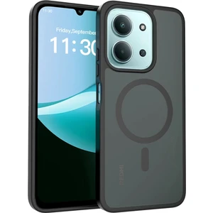 M.TK Moveteck Xiaomi Redmi 15C Kılıf Mat Magsafe Şarj Özellikli Darbe Önleyici Hassas Butonlu Renkli Kenarlı Mat Kapak