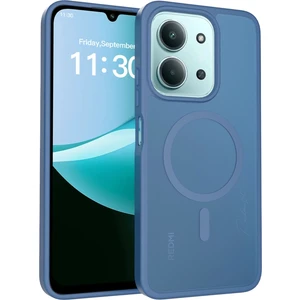 M.TK Moveteck Xiaomi Redmi 15C Kılıf Mat Magsafe Şarj Özellikli Darbe Önleyici Hassas Butonlu Renkli Kenarlı Mat Kapak