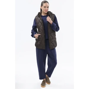 Ikoll Kapişonlu Kapitone Şişme Yelek