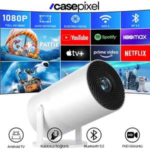Pixel | Android Akıllı Projeksiyon | Fhd Görüntü | Ekran Paylaşım