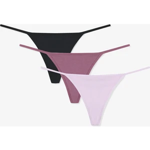 Renkli Pinky Lady 3'lü String Külot