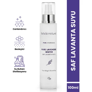 Bade Natural Lavanta Suyu %100 Doğal ve Saf Canlandırıcı & Besleyici Etkili Tonik 100 ml
