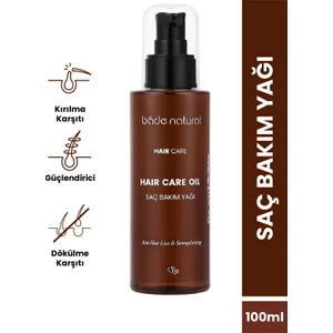Bade Natural Yıpranmış Saçlara Özel Güçlendirici ve Besleyici %100 Doğal Saç Bakım Yağı 100 ml