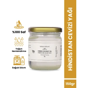 Bade Natural Hindistan Cevizi Yağı Soğuk Sıkım %100 Saf 150 g