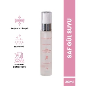 Bade Natural Gül Suyu Tonik Doğal Ve Saf 30  ml   - Seyahat Boyu