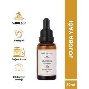 Bade Natural %100 Saf Soğuk Sıkım Jojoba Yağı 30 ml – Unisex Doğal Cilt Bakımı, Besleyici ve Nemlendirici Etki