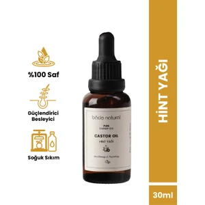 Bade Natural Hint Yağı 30 ml – %100 Saf Soğuk Sıkım, Kırışıklık Karşıtı, Besleyici ve Nemlendirici Unisex Cilt Bakım Yağı