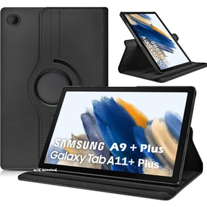 M.TK Moveteck Samsung Galaxy Tab A11+ Plus/A9 Plus 11 Inç Tablet Uyumlu Kapaklı Kılıf 360 Derece Tam Koruyucu Kapak