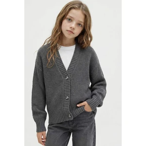 Kız Çocuk V Yaka Düğmeli Triko Hırka A2298A825AU