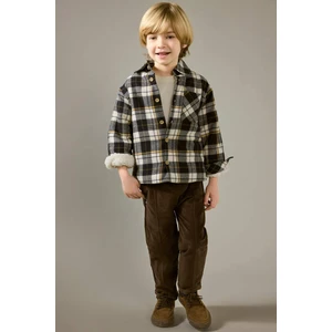 Erkek Bebek Beli Lastikli Fitilli Kadife Pantolon G0076A525WN