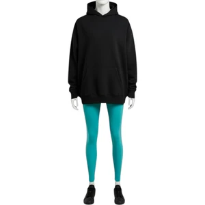 Sweatshirt Kapuşonlu Pamuklu Oversize