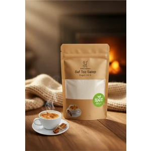 Doğal 100 % Saf Sahlep ( 125 gr ) Toz Salep Meşhur Bucak Sahlebi Dondurma Salebi