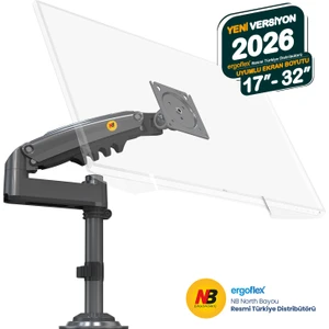 NB North Bayou NB H100 17-32inch 2026 Versiyon Amortisörlü 2-9kg Profosyonel  Monitör Standı