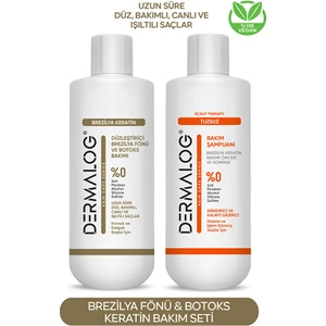 Brezilya Fönü - Keratin Bakımı & Botox Bakımı Kalıcı Onarıcı ve Saç Düzleştirici Bakım Seti