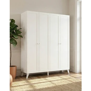 Mobilya Maya 4 Kapaklı Gardırop Beyaz