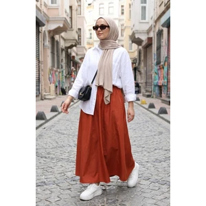 Beli Lastikli Rahat Kesim Etek 0227-07 Taba