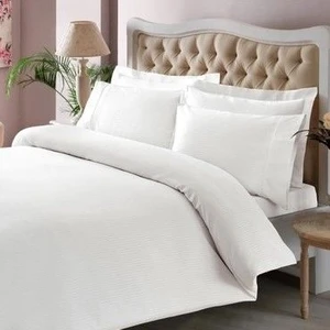 Premium Basic Saten Çift Kişilik Nevresim Takımı Beyaz