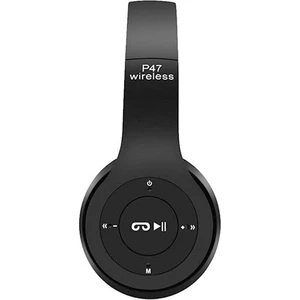 Bluetooth Kulaklık Kulak Üstü Kablosuz Kulaklık P47 Siyah