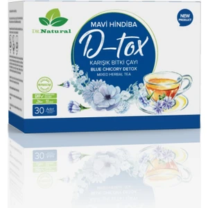 Dr. Natural Mavi Hindiba Detox Karışık Bitki Çayı 30 Şase Mavihindiba Detoks Tozu