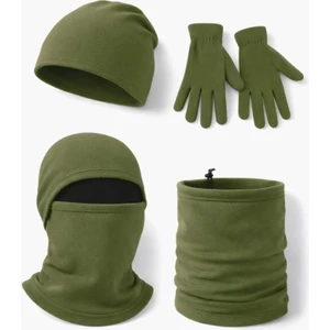 Single Sword Polar Bere Eldiven Boyunluk ve Kar Maskesi