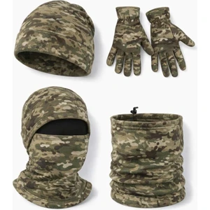 Single Sword Polar Bere Eldiven Boyunluk ve Kar Maskesi