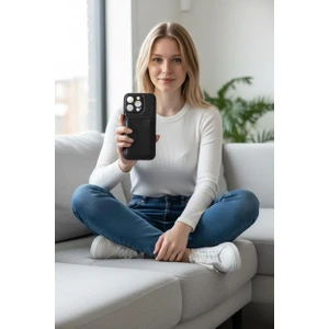 iPhone 16 Pro Uyumlu Premium Deri Magsafe Cüzdanlı Kartlıklı Kamera Çerçeve Standlı Kılıf