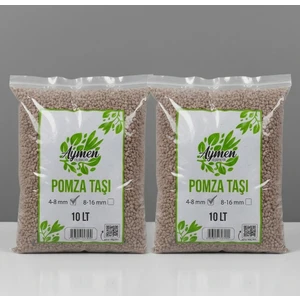Aymen Çiçekçilik 2 Adet 10 Litre 4-8 mm Ponza Taşı - Tarım Pomzası (TOPLAM 20 LİTRE) - Volkanik Pomza Taşı