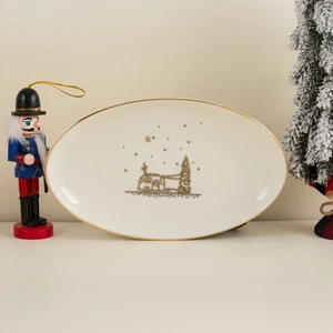 New Year Feast Kayık Tabak 20 cm