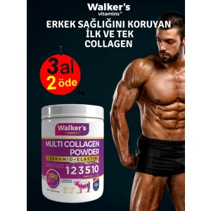 Walker`s (Men) %100 Saf ve Doğal Ceramide, Cranberry, Içeren Çift Hidrolize Kolajen Collagen