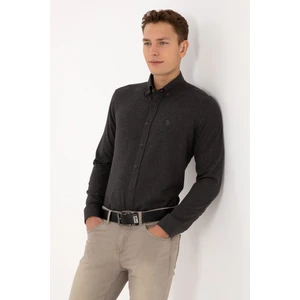 U.s. Polo Assn. Erkek Siyah Gömlek Basic 50316721-VR046