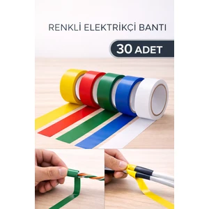 30'lu Renkli Elektrik Bandı Izole Bant