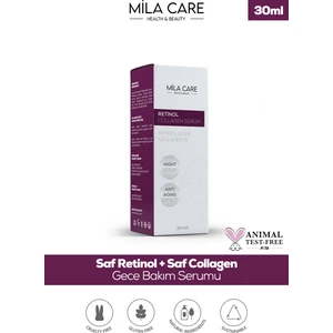 Mila Care Anti-Aging Retinol Collagen Gece Serumu Kırışıklık ve Leke Karşıtı 30 ml