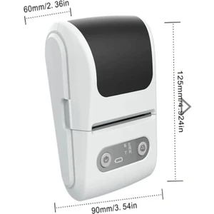 Kablosuz Portatif Etiket Barkod Yazıcısı