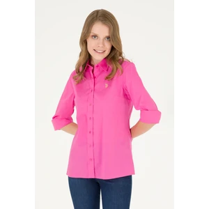 U.s. Polo Assn. Kadın Pembe Gömlek Basic 50262946-VR041