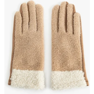 Peluş Detaylı Çok Renkli Eldiven