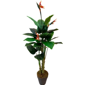 Yapay Çiçekli Starliçe 150 cm 3 Gövde Salon Ağacı