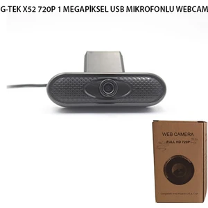 G-Tek X52 720P USB Mıkrofonlu Webcam
