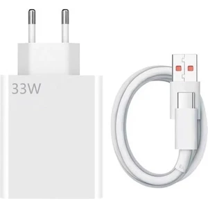 Xiaomi Redmi Uyumlu 33 Watt Hızlı Şarj Cihazı Seti  Type-C