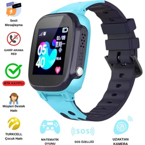 J5 Akıllı Çocuk Saati  Lbs Konum Özellikli Sesli Görüşme Btk Onaylı Yerli Üretim 24 Ay Garanti