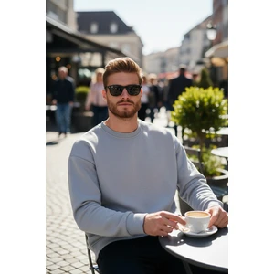 Regular Fit Bisiklet Yaka Pamuklu İçi Tüylü Yumuşak Şardonlu Sweat Erkek SWEAT 5905255