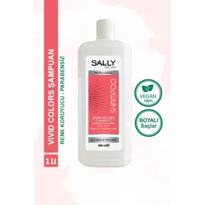 SALLY Şampuan Boyalı Saçlar için Profesyonel Seri Vivid Colors - 1 LT