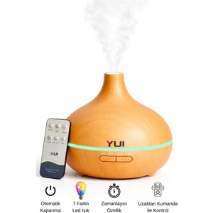 AH30 Ultrasonik Aroma Difüzör Oda Nemlendirici 0,5 lt Işıklı Kompakt Tasarım Özellikleriyle