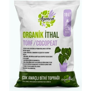 Aymen Çiçekçilik 10 Litre Organik Ithal Çok Amaçlı Bitki Toprağı - Her Türlü Çiçek, Fide, Fidan, Sebze Için