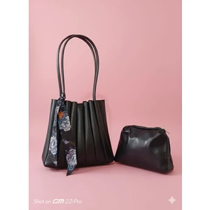 Kadın Pileli Omuz Çanta